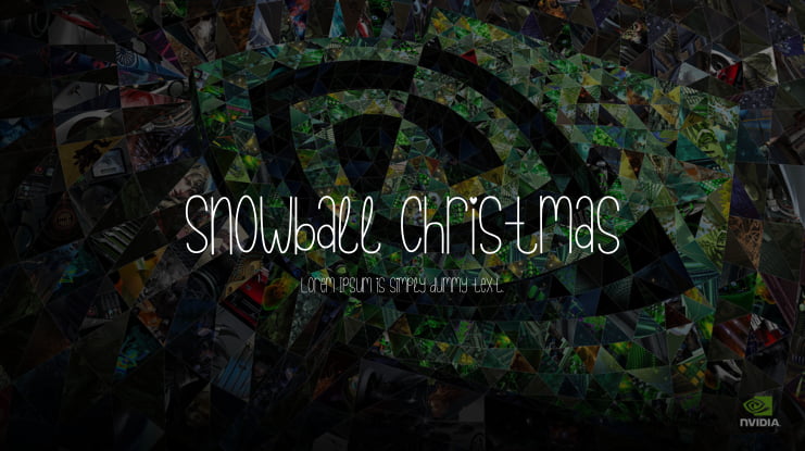 Snowball Christmas Font