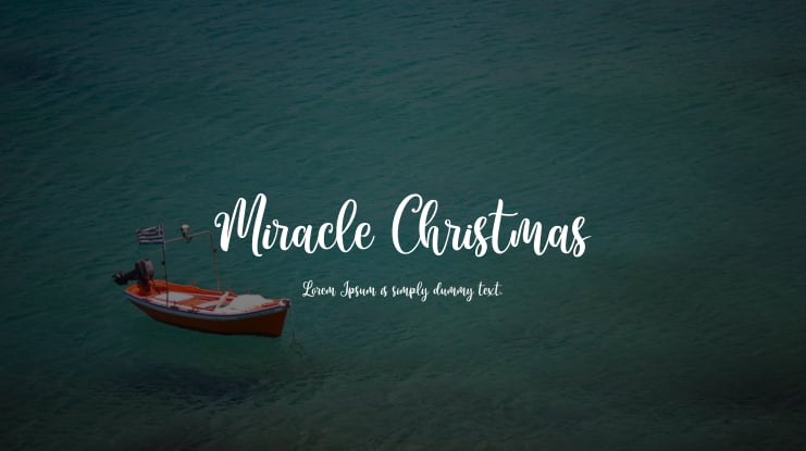 Miracle Christmas Font