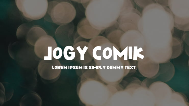 Jogy Comik Font