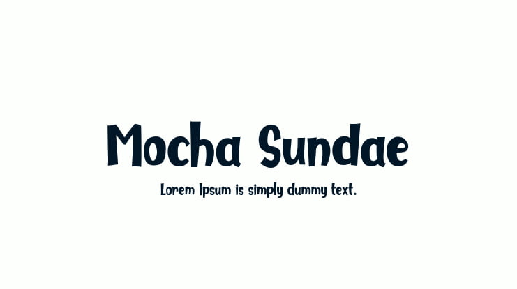 Mocha Sundae Font