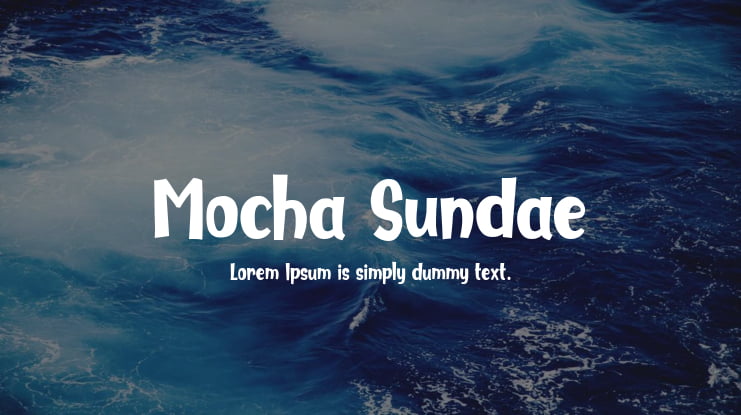 Mocha Sundae Font : Download Free for Desktop & Webfont