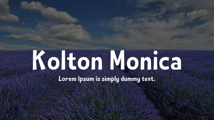 Kolton Monica Font