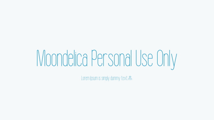 Moondelica Personal Use Only Font