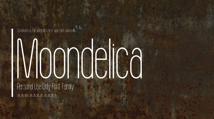 Moondelica Personal Use Only Font