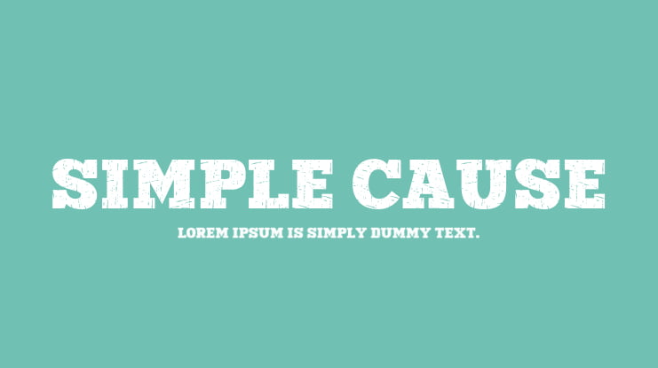 Simple Cause Font