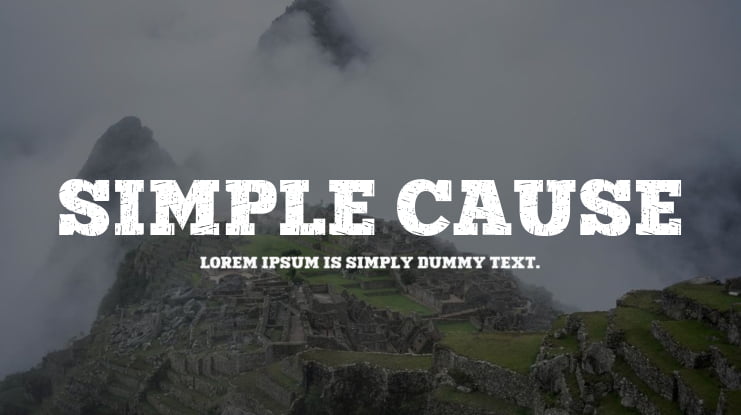 Simple Cause Font