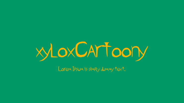 xyloxCartoony Font