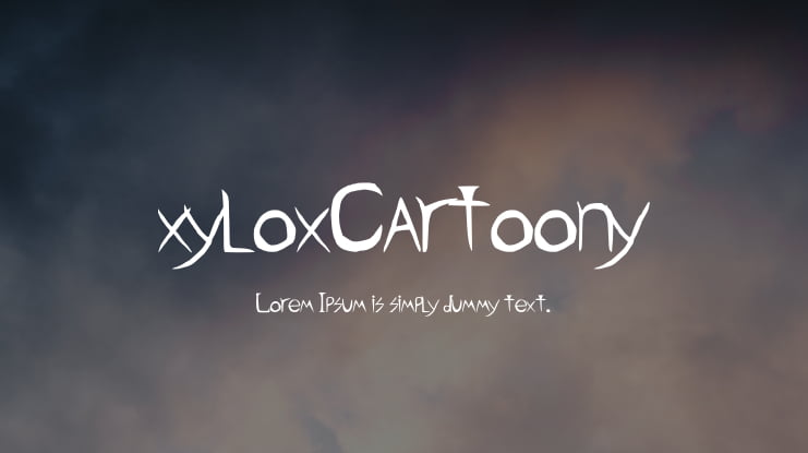 xyloxCartoony Font