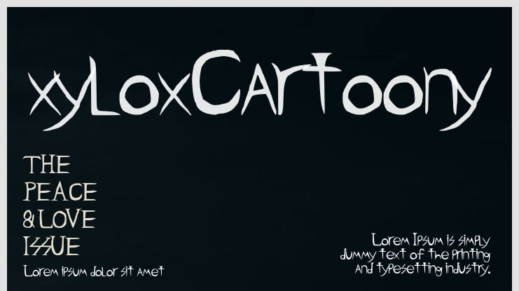 xyloxCartoony Font