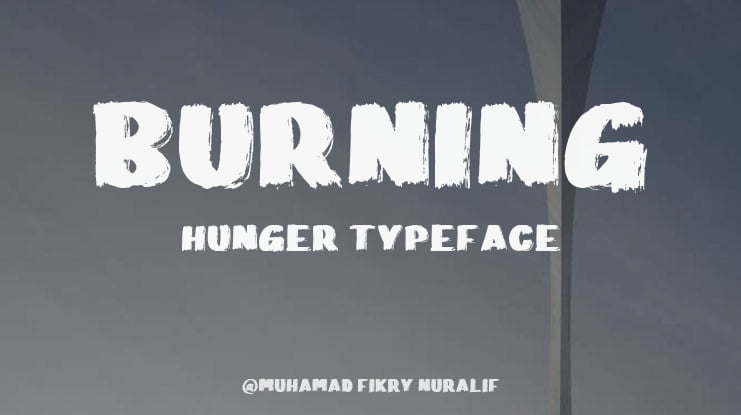 Burning Hunger Font