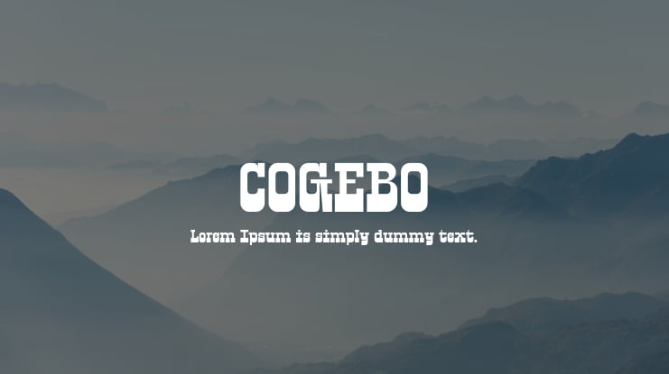 COGEBO Font Family