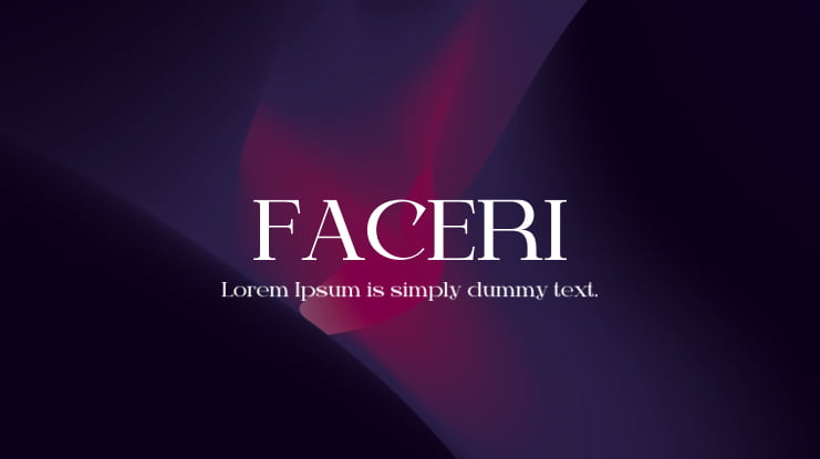 FACERI Font