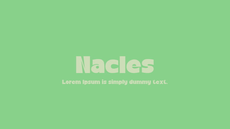 Nacles Font