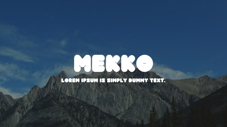 Mekko Font Family