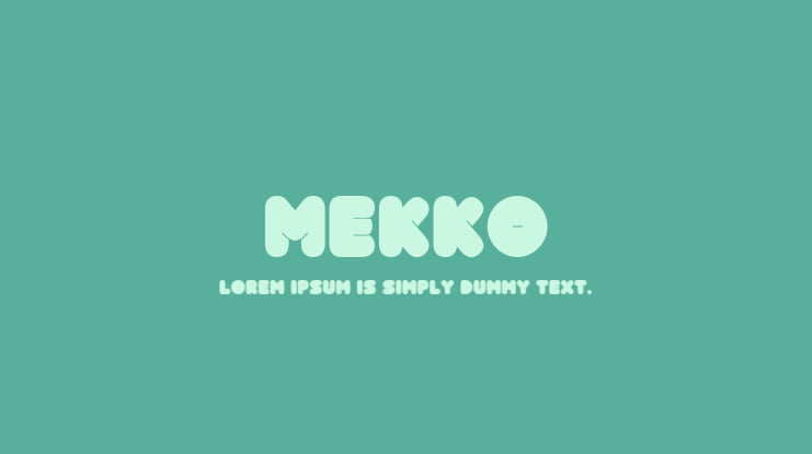 Mekko Font Family