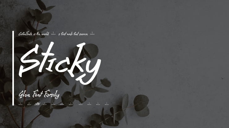 Sticky Glue Font