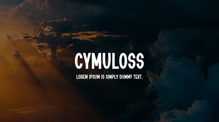 Cymuloss Font