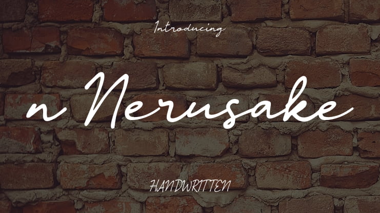 n Nerusake Font