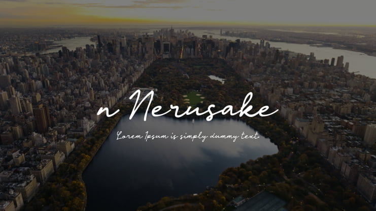 n Nerusake Font