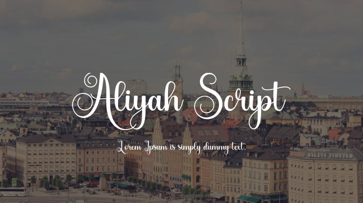 Aliyah Script Font