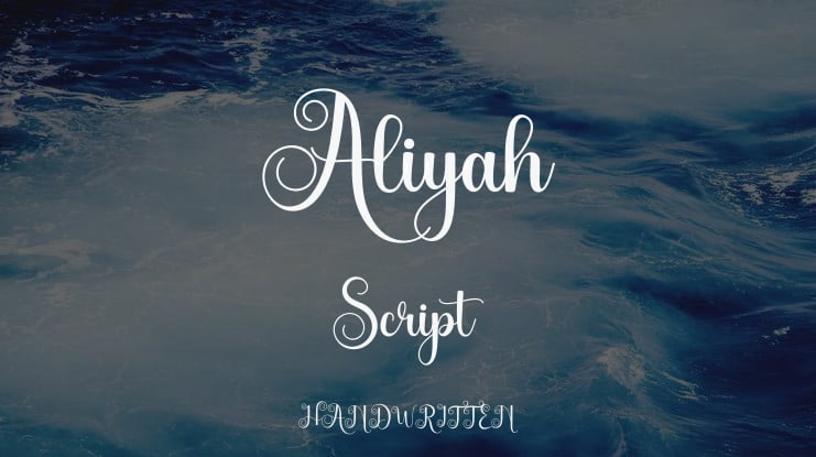 Aliyah Script Font