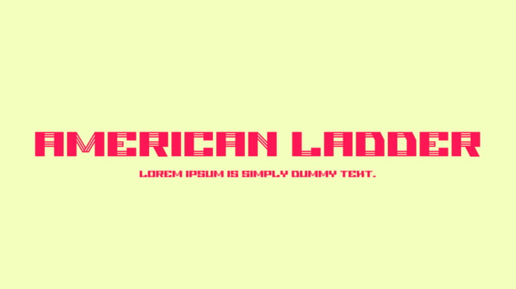 American Ladder Font Family