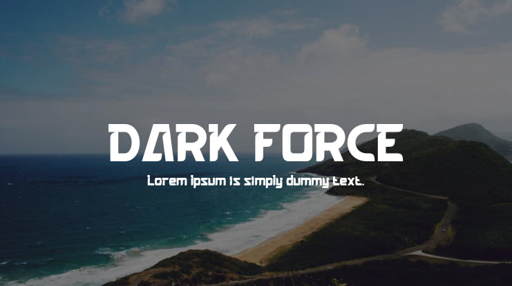 DARK FORCE Font