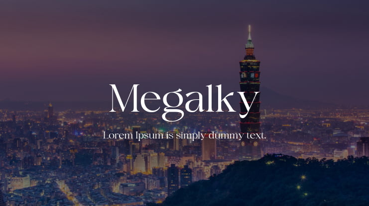 Megalky Font