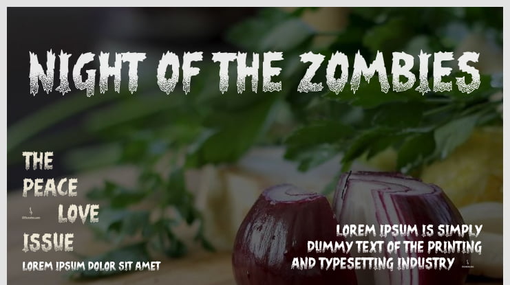 Night of the Zombies Font