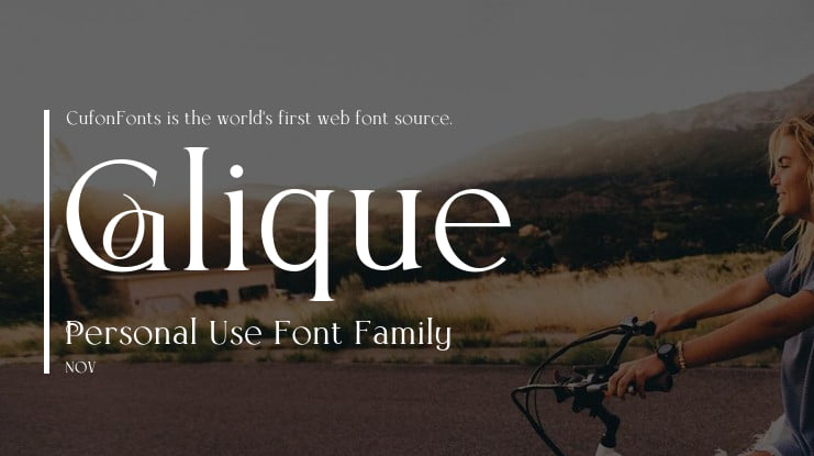 Glique Personal Use Font