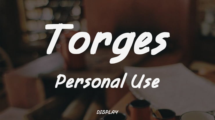 Torges Personal Use Font