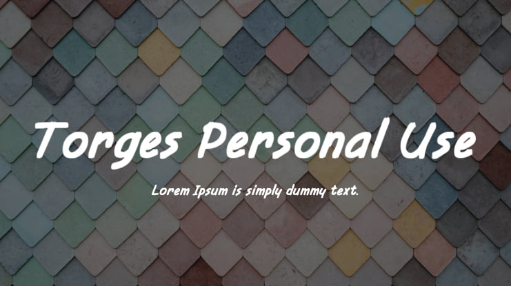 Torges Personal Use Font