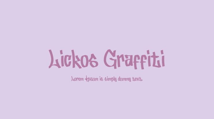 Lickos Graffiti Font Family