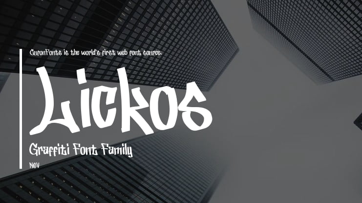 Lickos Graffiti Font Family