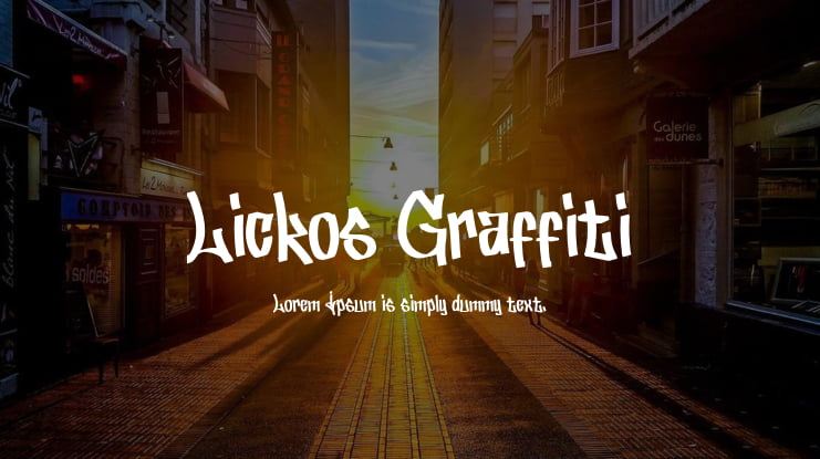 Lickos Graffiti Font Family