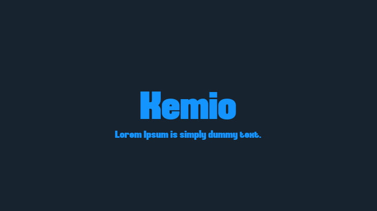 Kemio Font Family