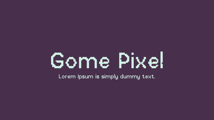 Gome Pixel Font