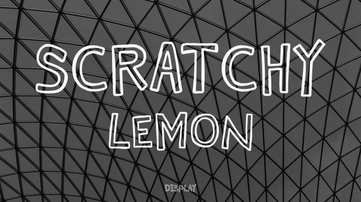 Scratchy Lemon Font