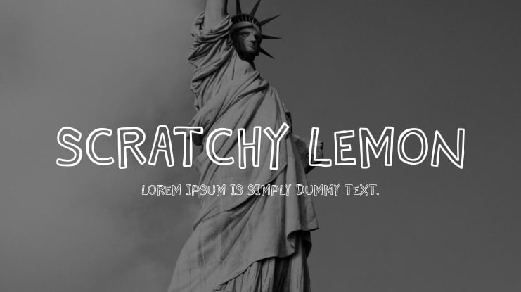 Scratchy Lemon Font