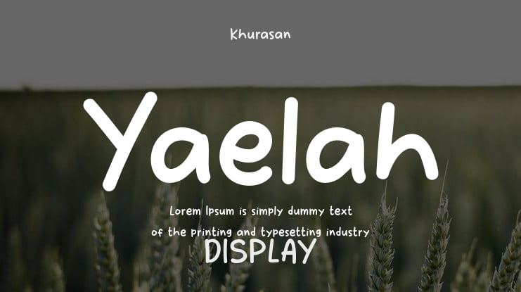 Yaelah Font