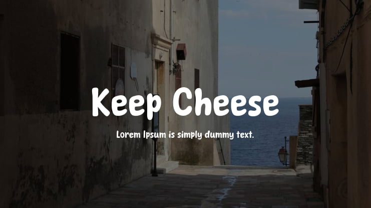 Keep Cheese Font