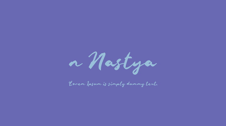 n Nastya Font