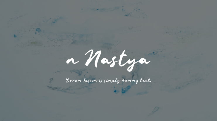 n Nastya Font