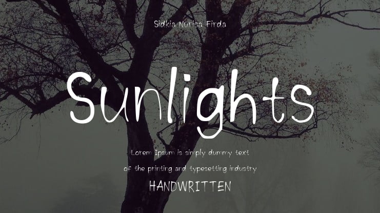 Sunlights Font