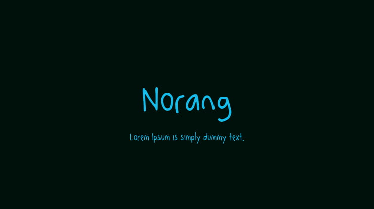 Norang Font