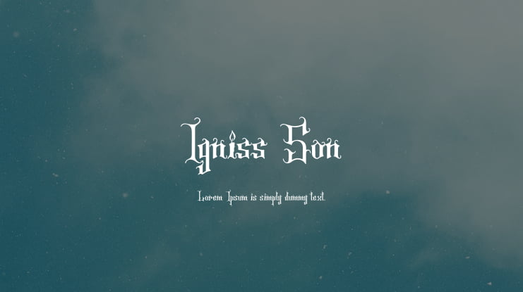 Igniss Son Font