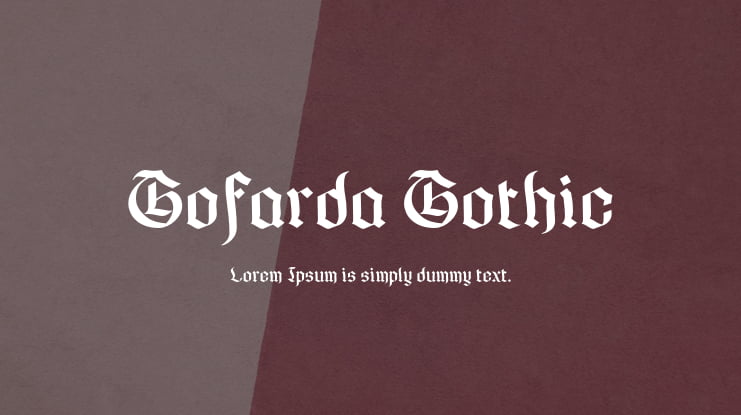 Gofarda Gothic Font