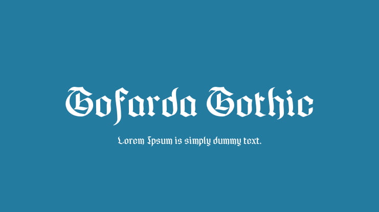 Gofarda Gothic Font