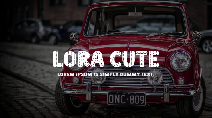 Lora Cute Font