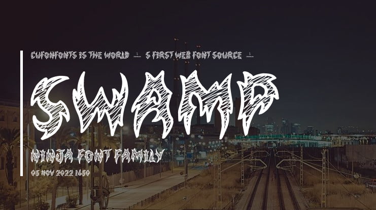 Swamp Ninja Font : Download Free for Desktop & Webfont